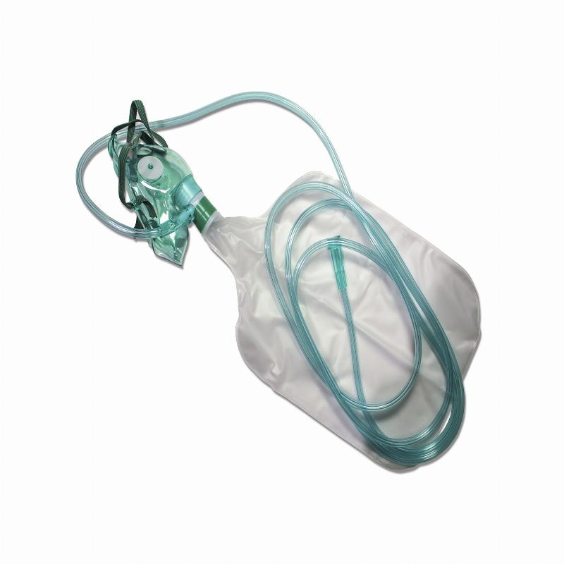 Маска нереверсивна киснева подовжена для дорослих MEDICARE, з мішком